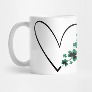 Heart with Shamrocks Mug